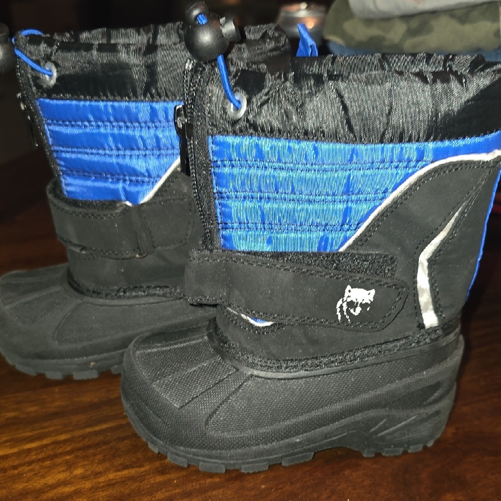 Koala Kids Black and Blue Rain & Snow Boots Durable Design